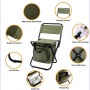 Folding Camping Oxford Footstool with Storage Bag